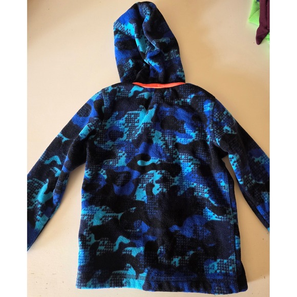 PUMA Kids Full Zip Fleece Jacket Blue Camo Patterned‎ 2t - Picture 2 of 7